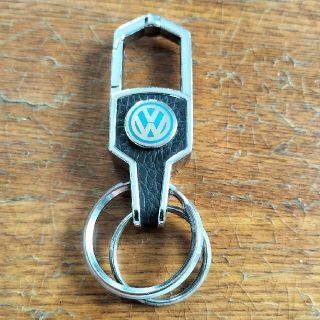 フォルクスワーゲン(Volkswagen)のフォルクスワーゲン ワーゲン Wキーホルダー 車 アクセサリー(車内アクセサリ)