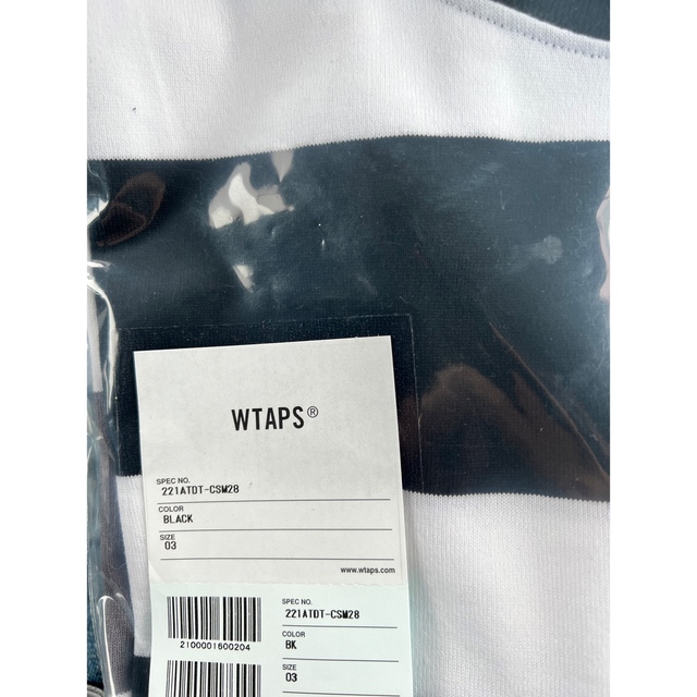 W)taps(ダブルタップス)のWTAPS 22SS LANE LS ブラック L ボーダー ロングTシャツ   メンズのトップス(Tシャツ/カットソー(七分/長袖))の商品写真