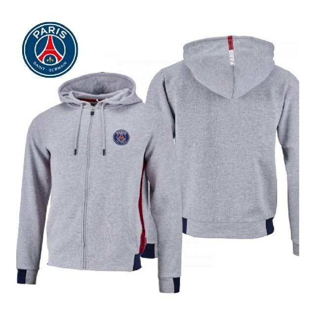 Paris Saint-Germain(パリサンジェルマン)のパリ　サンジェルマン　SAINT-GERMAIN　パーカー　グレー　未使用品 メンズのトップス(パーカー)の商品写真