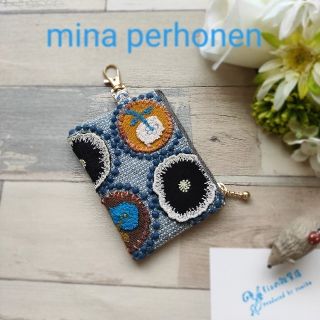 mina perhonen - ハンドメイド ミナペルホネン ICカードケース キー