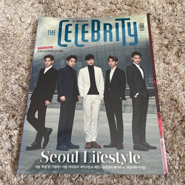 EXO(エクソ)の新品 未開封EXO THE CELEBRITY 雑誌 2015年1月号 翻訳付き エンタメ/ホビーの雑誌(アート/エンタメ/ホビー)の商品写真