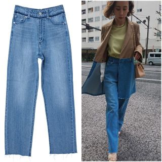 アメリヴィンテージ(Ameri VINTAGE)のAmeriVINTAGE　完売品　スリムテパードデニムパンツ(デニム/ジーンズ)