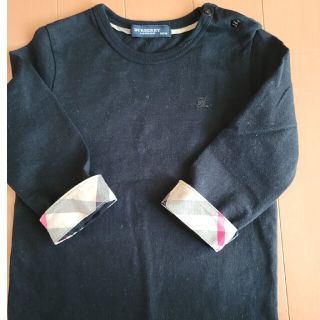 バーバリー(BURBERRY)の美品　バーバリー黒ロンT(Ｔシャツ)