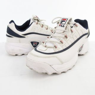 フィラ(FILA)のフィラ スニーカー シューズ ロゴ FS1HTB1812X ホワイト 27ｃｍ(スニーカー)