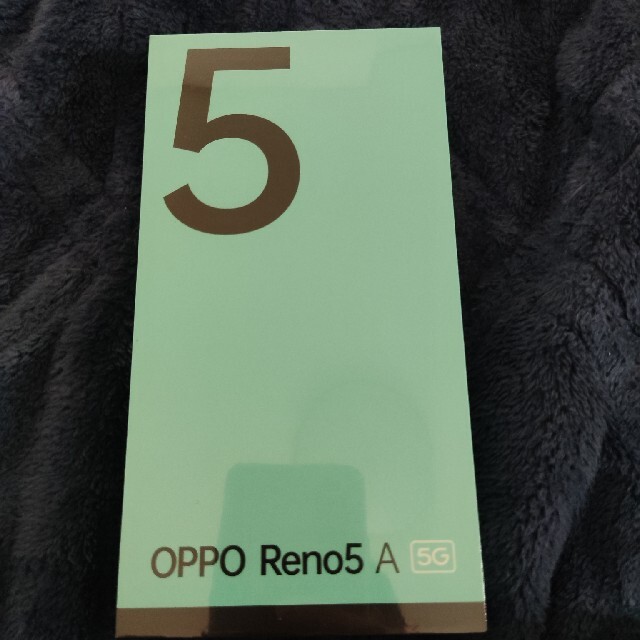 reno5 a ブルー　シムフリースマートフォン本体