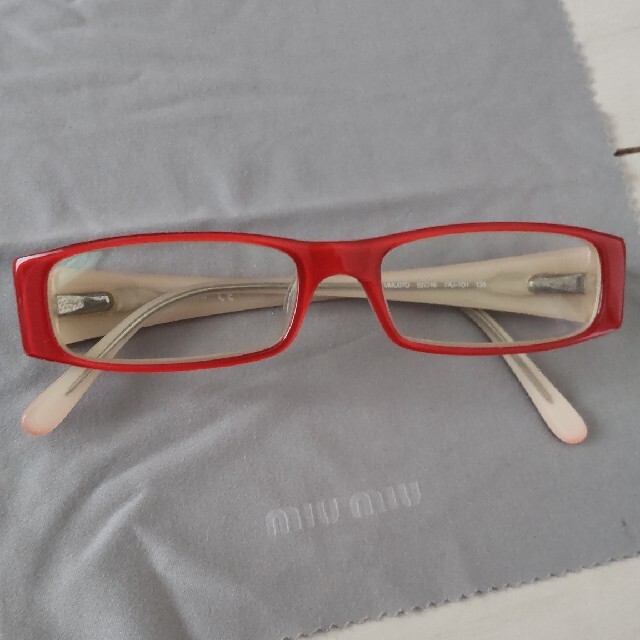 miumiu(ミュウミュウ)のmiu miu ミュウミュウ メガネ レディースのファッション小物(サングラス/メガネ)の商品写真