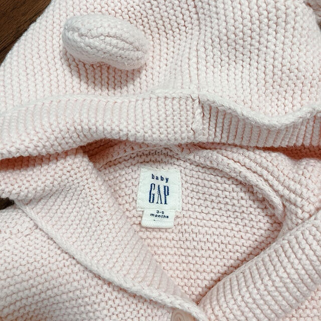 GAP(ギャップ)のGAP くま耳 カーディガン キッズ/ベビー/マタニティのベビー服(~85cm)(カーディガン/ボレロ)の商品写真