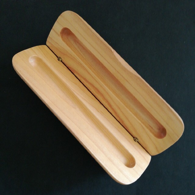 木製 ペンケース インテリア/住まい/日用品のインテリア小物(小物入れ)の商品写真