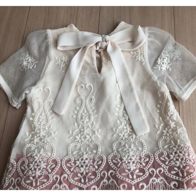 プリーツワンピース♡ドレス キッズ/ベビー/マタニティのキッズ服女の子用(90cm~)(ワンピース)の商品写真