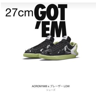 ナイキ(NIKE)のACRONYM × Nike Blazer Low 27.0cm(スニーカー)