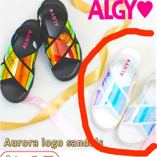 アルジー(ALGY)の新品⭐︎ALGY アルジー 新作 オーロラベルト サンダル 厚底 太ヒール (サンダル)