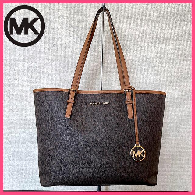 【MICHAEL KORS マイケルコース】トートバッグ 総柄 A4可