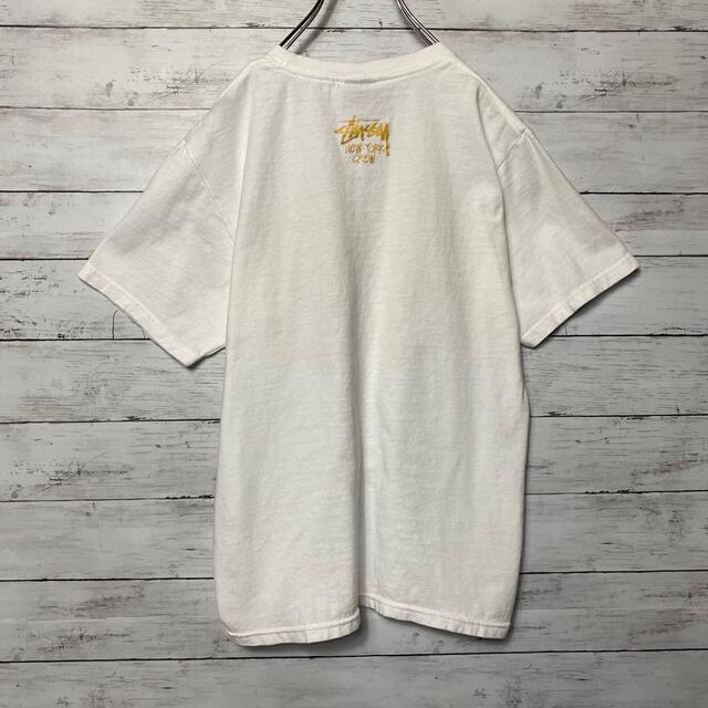 STUSSY(ステューシー)の【人気カラー】ステューシー☆Tシャツホワイトビッグロゴゴールド メンズのトップス(Tシャツ/カットソー(半袖/袖なし))の商品写真