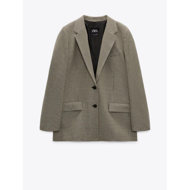 ZARA チェック柄ブレザー　ジャケット