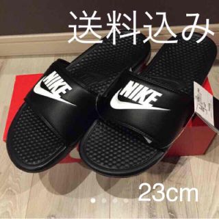 ナイキ(NIKE)の新品 黒 23cm NIKE ベナッシ  ナイキ benassi(サンダル)