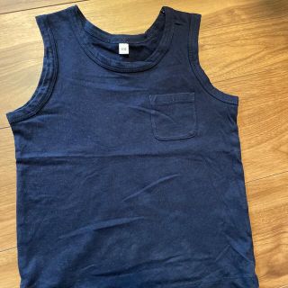 ムジルシリョウヒン(MUJI (無印良品))のMUJI タンクトップ　110cm 紺(Tシャツ/カットソー)