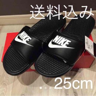 ナイキ(NIKE)の新品 黒 25cm NIKE ベナッシ  ナイキ benassi(サンダル)