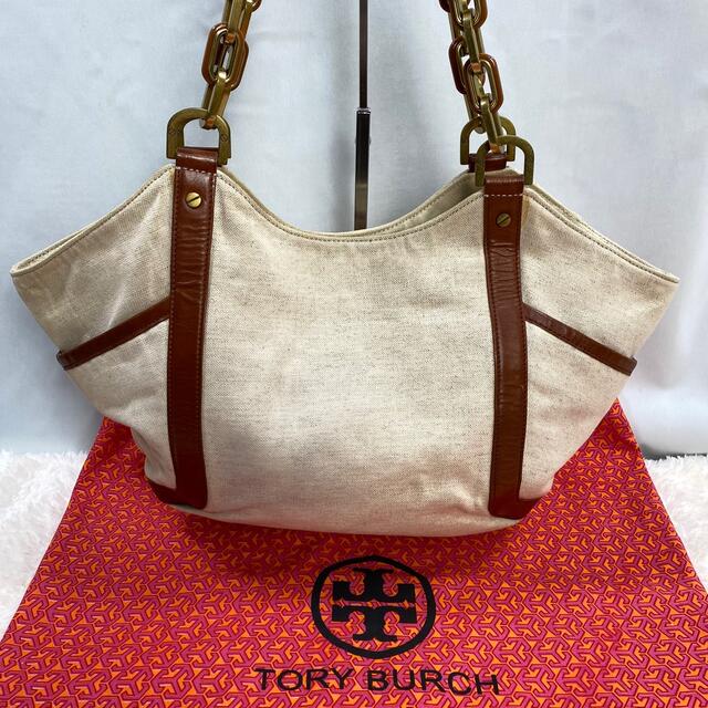 ✨激レア✨ToryBurch トリーバーチ　マリオン　キャンバス　トートバッグ 1