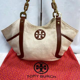 トリーバーチ(Tory Burch)の✨激レア✨ToryBurch トリーバーチ　マリオン　キャンバス　トートバッグ(トートバッグ)