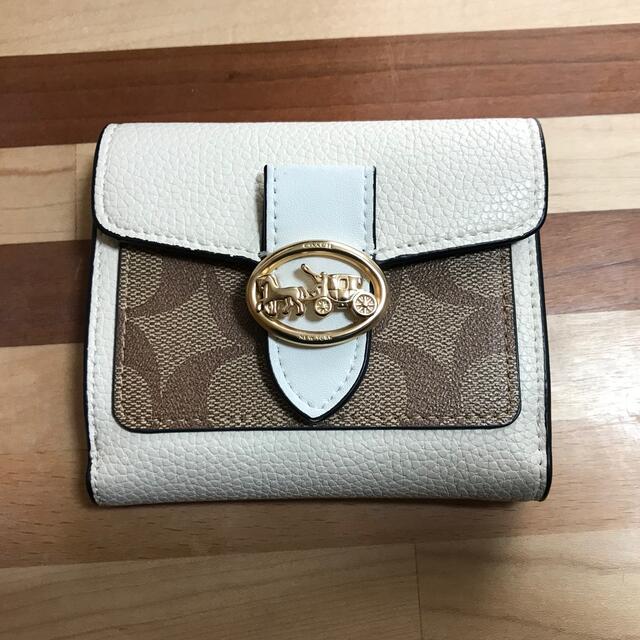 COACH(コーチ)の☆COACH ジョージー ミニ折財布 ブロックド シグネチャー キャンバス レディースのファッション小物(財布)の商品写真