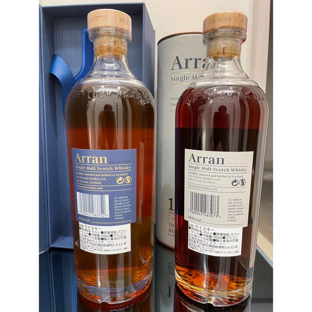 サントリー(サントリー)のアラン 21年 18年 2本セット Arran  (検 スプリングバンク) 食品/飲料/酒の酒(ウイスキー)の商品写真