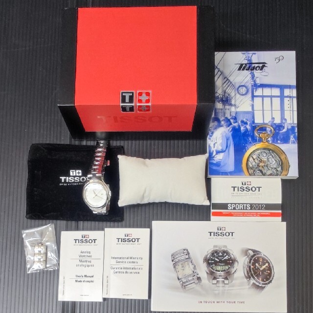 TISSOT ティソT-12' Silvertone Watchレディース腕時計