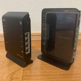 エヌイーシー(NEC)の★NEC Wi-Fiルータ WG1200HS3 & WR9500N-HPセット(PC周辺機器)