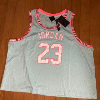 ナイキ(NIKE)のNY購入レア新品JORDAN ジョーダン ユニフォーム レディース 水色 XL(タンクトップ)