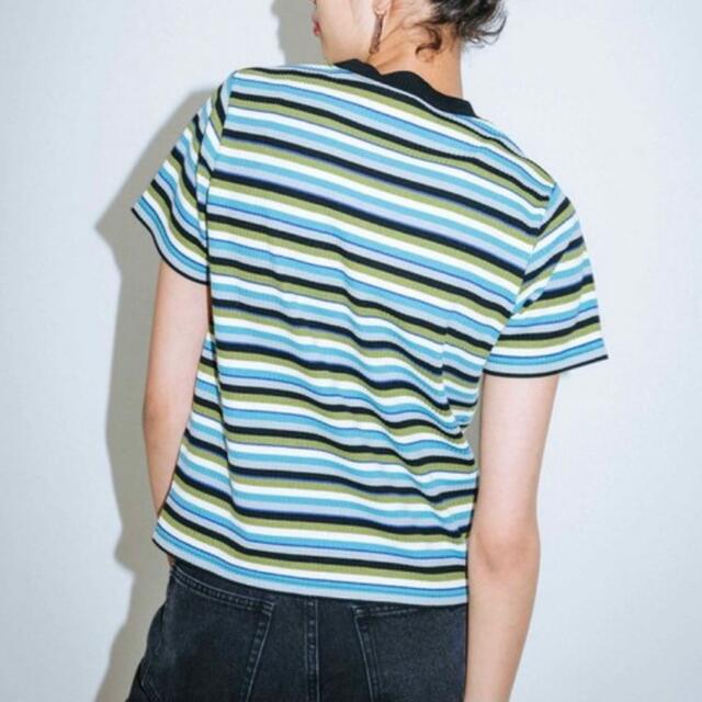 X-girl(エックスガール)のX-girl STRIPED S/S TOP レディースのトップス(Tシャツ(半袖/袖なし))の商品写真