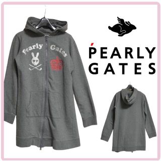 美品　pearly gates パーリーゲイツ　ワンピース　パーカー　グレー