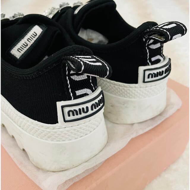 miumiu(ミュウミュウ)のmiumiu☆ビジュースニーカー☆37サイズ・ITALY製 レディースの靴/シューズ(スニーカー)の商品写真