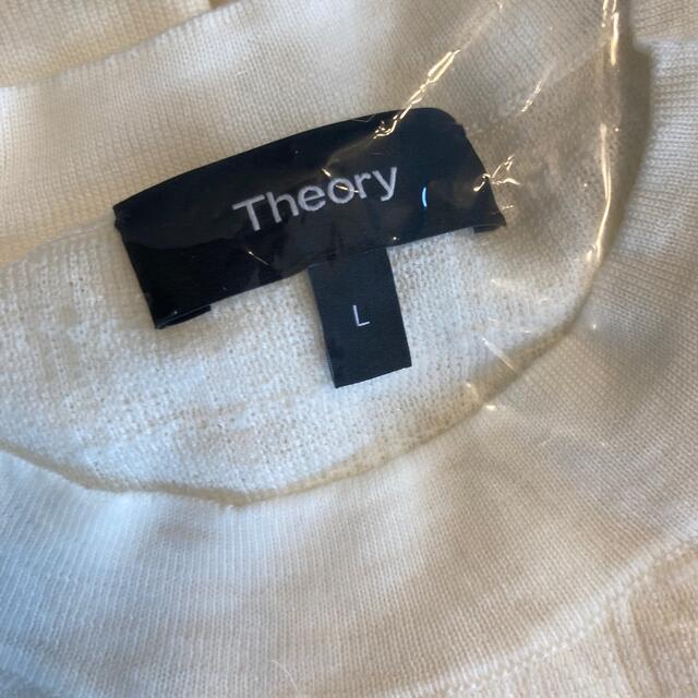 theory(セオリー)の新品未使用　白　ニット　春物 メンズのトップス(ニット/セーター)の商品写真