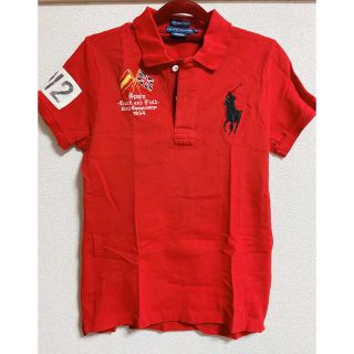 ポロラルフローレン(POLO RALPH LAUREN)のラルフローレン　スキニーポロシャツ　赤　スペイン(ポロシャツ)