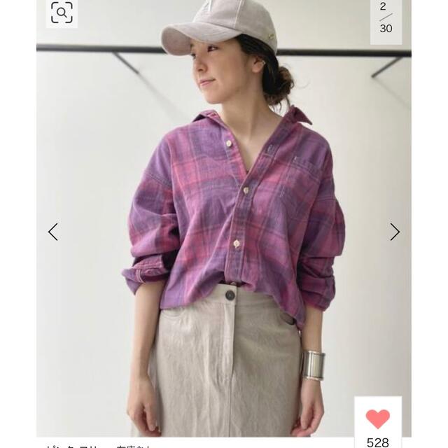 L'Appartement DEUXIEME CLASSE(アパルトモンドゥーズィエムクラス)の【REMI RELIEF/レミレリーフ】Check Shirt レディースのトップス(シャツ/ブラウス(長袖/七分))の商品写真