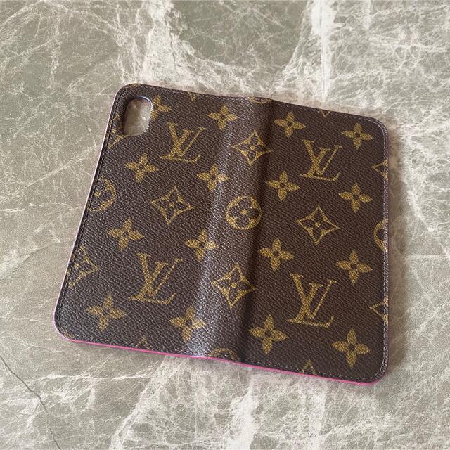 LOUIS VUITTON(ルイヴィトン)の【美品】LOUIS VUITTONのiPhone Xケース(ピンク) スマホ/家電/カメラのスマホアクセサリー(iPhoneケース)の商品写真