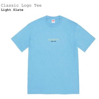 シュプリーム(Supreme)のsupreme classic logo Tee light slate(Tシャツ/カットソー(半袖/袖なし))