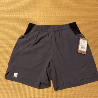 アシックス(asics)の新品 タグ付●アシックス  ランニングマルチポケットショーツ●L ダークグレー(ウェア)