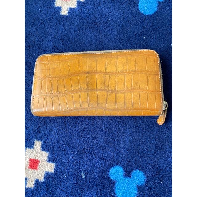フェリージ felisi 長財布 クロコ 型押し mango オレンジ - 財布