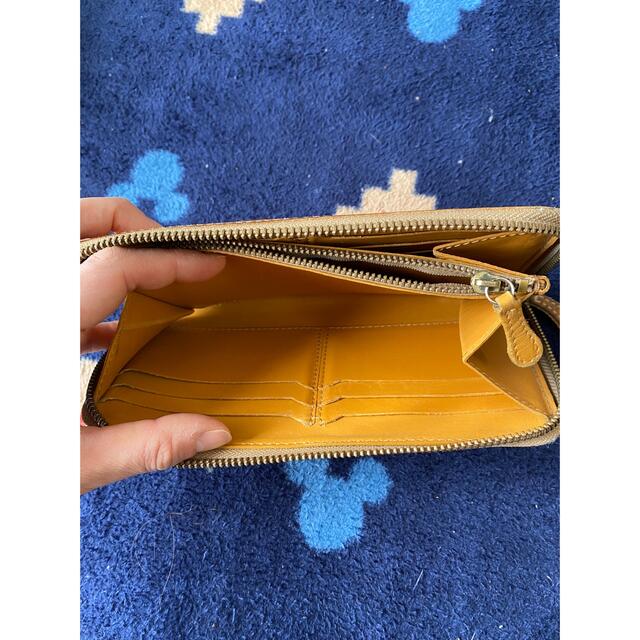 フェリージ felisi 長財布 クロコ 型押し mango オレンジ - 財布