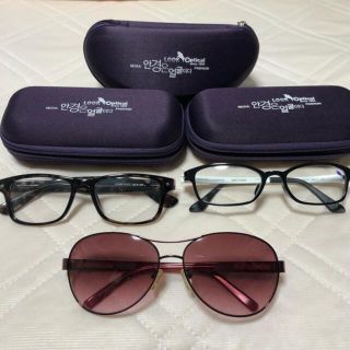 Zoff - 【LOOK Optical】UVサングラス&UV伊達メガネ3点セットの通販 by