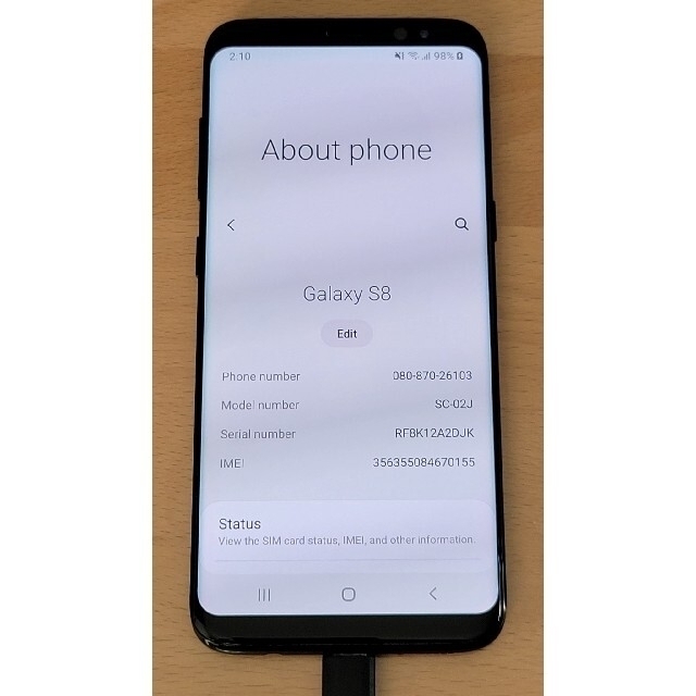 Galaxy S8 Black SC-02J ドコモ SIMフリー 1