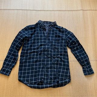 ユニクロ(UNIQLO)のユニクロ フランネルチェックシャツ（ブラック） XLサイズ(シャツ)