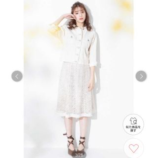 ジルバイジルスチュアート(JILL by JILLSTUART)のN♡様専用　jill by jill stuart スクエアレーススカート(ひざ丈スカート)