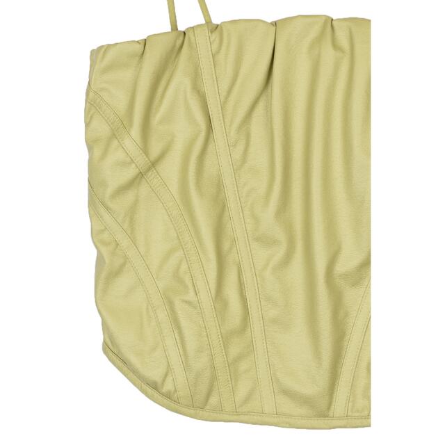 viavanda LEATHER CAMISOLE / GREEN  レディースのトップス(キャミソール)の商品写真