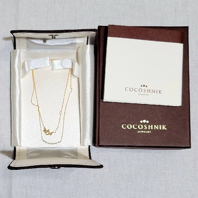 【2021 新作】 COCOSHNIK - お値下げ　ココシュニック　K18ダイヤモンド　ネックレス　中古 ネックレス