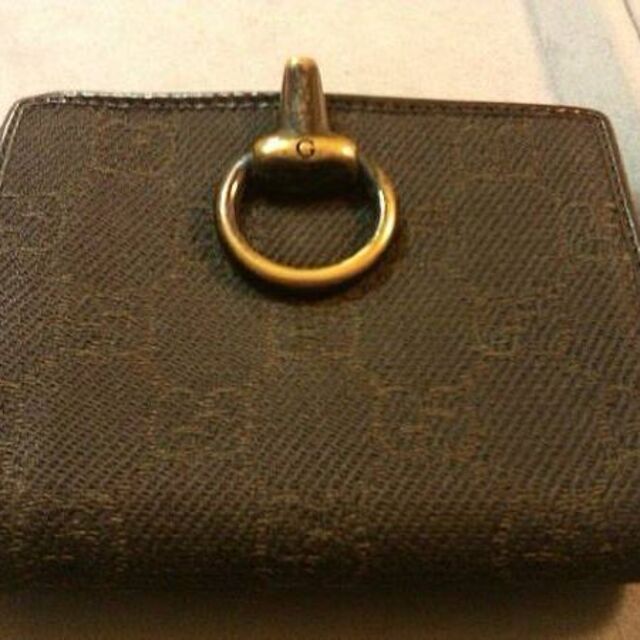 完璧 Gucci - GUCCI（グッチ) ブラックGG柄 二つ折り財布 財布