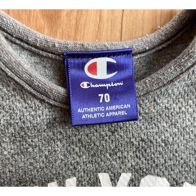 Champion(チャンピオン)の【チャンピオン】ロンパース　70 キッズ/ベビー/マタニティのベビー服(~85cm)(ロンパース)の商品写真