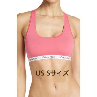 カルバンクライン(Calvin Klein)のカルバンクライン　スポーツブラ　ピンク(ブラ)