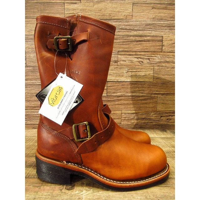 CHIPPEWA - デッドストック チペワ 黒タグ レザー エンジニア ブーツ USタン 25cmの通販 by wing_mountain93's shop|チペワならラクマ CHIPPEWA - デッドストック チペワ 黒タグ レザー エンジニア ブーツ USタン 25cmの通販 by wing_mountain93's shop|チペワならラクマ
