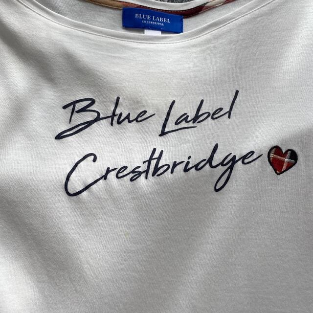 BLUE LABEL CRESTBRIDGE(ブルーレーベルクレストブリッジ)の美品✨ブルーレーベルクレストブリッジＴシャツ　38 レディースのトップス(Tシャツ(半袖/袖なし))の商品写真